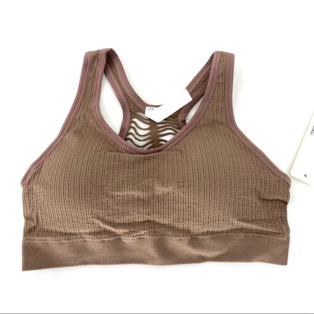 Yelete Women's Macrame Cut Out Sports Bra